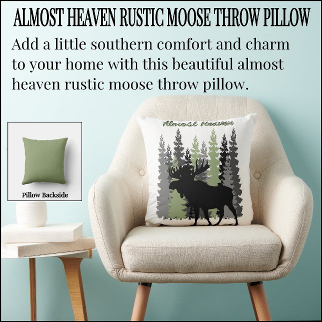 Rustic | Moose | Couch Pillows | Throw Pillow (Creator Uploaded)
