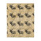 Rustic Moose Wildlife Fleece Blanket Cabin Decor