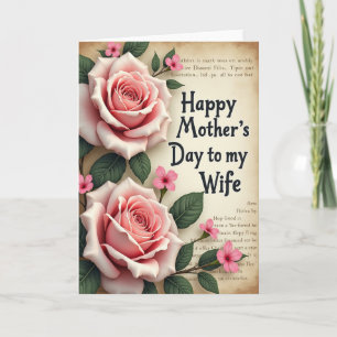 Rustic Mothers Day Charm Card