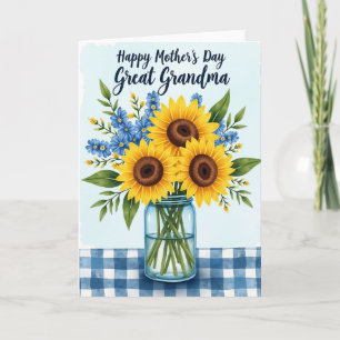 Rustic Mothers Day Jar Card