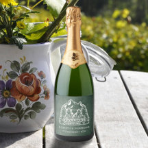 Rustic Mountain Adventure Green Chalkboard Wedding