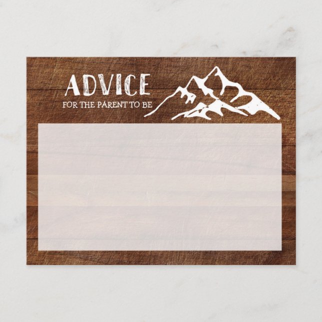 Rustic Mountain Conseil pour les parents Insérer u (Devant)