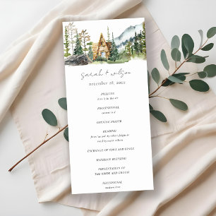 Rustic Mountain Pine Forest Wood Cabin Program