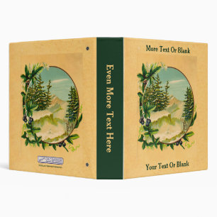 Rustic Mountain Scene Binder