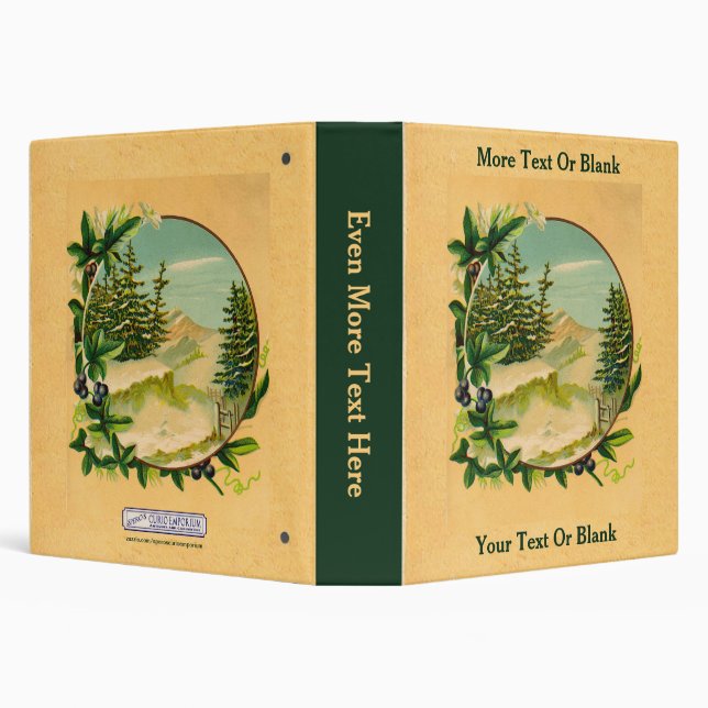 Rustic Mountain Scene Binder (Background)