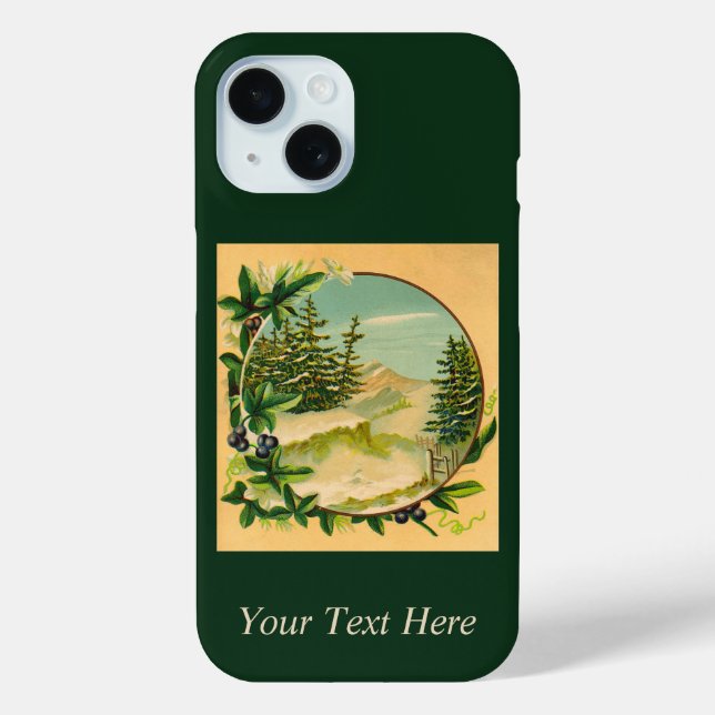Rustic Mountain Scene Case-Mate iPhone Case (Back)