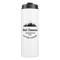 Rustic Mountain Wedding Groomsman Gift Modern Cool