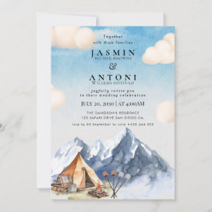 Rustic Mountain Wedding Invitation