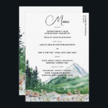 Rustic Mountain Wildflower | Boho Wedding Menu<br><div class="desc">Beautiful menu cards to compliment your table settings at your wedding or next dinner party. Add your custom wording to this design by using the "Edit this design template" boxes on the right hand side of the item, or click the blue "Customize it" button to arrange the text, change the...</div>