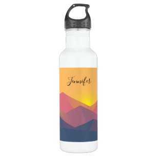 Rustic Mountains Geometric Minimalist 710 Ml Water Bottle