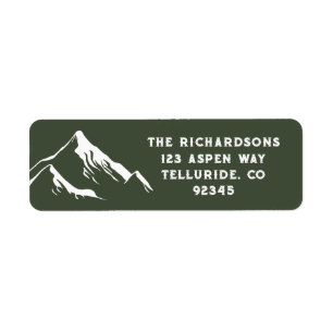 Rustic Mountains Personalized Family Name Lake Ski