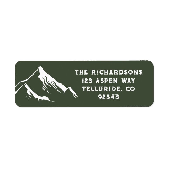 Rustic Mountains Personalized Family Name Lake Ski (Front)