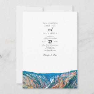 Rustic Mountains Wedding Invitation