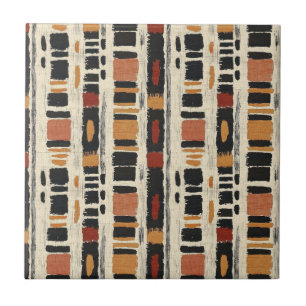 Rustic Mudcloth Geometric Pattern (1) Tile