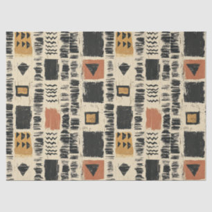Rustic Mudcloth Geometric Pattern (3) Tissue Paper