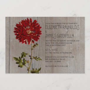 Rustic Mums Wedding Invitations