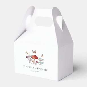 Rustic Mushroom Wedding Favor Box