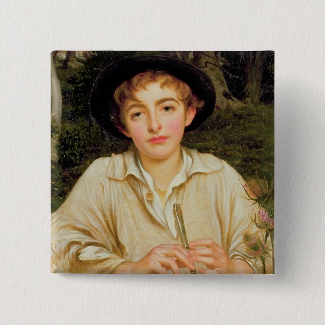 Rustic Music 2 Inch Square Button (Front)