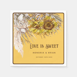 Rustic Mustard Sunflower 2 Napkin