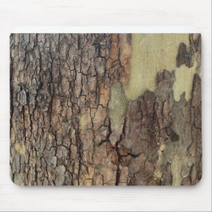 Rustic natural distressed tree bark forest trees  mouse pad