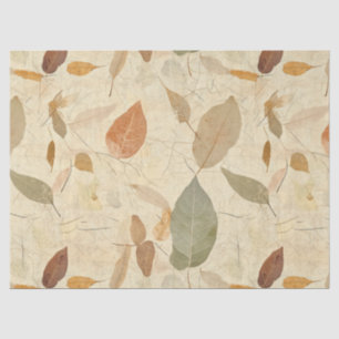 Rustic Nature-Inspired Leaf - Botanical Art (3) Tissue Paper