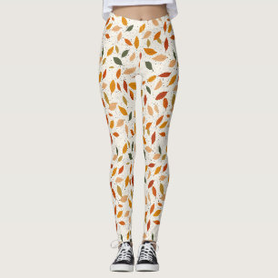 Rustic Nature-Inspired Leaf - Botanical Art Leggings