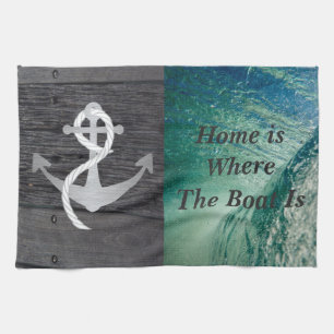 Rustic Nautical Sailing Towel