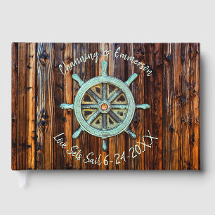 Rustic Nautical Wedding or Engagement Guest Book