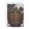 Rustic Navy Blue and Blush Wedding Invitations