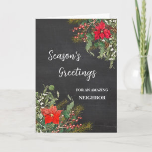 Rustic Neighbour Christmas Holiday Card