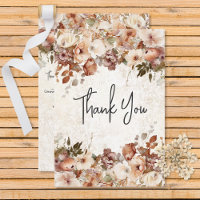 Rustic Neutral Pink Floral Drop Wedding
