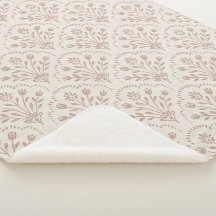 Rustic New Farmhouse Terracotta Floral Scallop