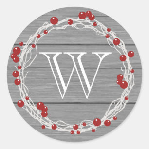 Rustic Noel Christmas Sticker