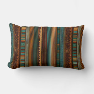 Rustic Nomadic Patterns Lumbar Pillow