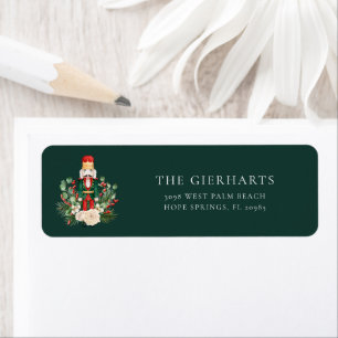 Rustic Nutcracker Christmas Holiday Return Address