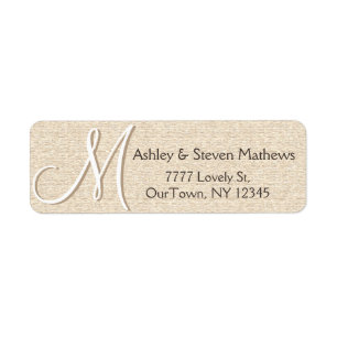 Rustic Oak Address Label