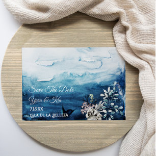 Rustic Ocean Flat Enregistrer La Carte Date