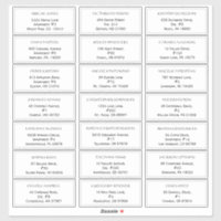 Rustic Ocean Wedding Guest Address Labels