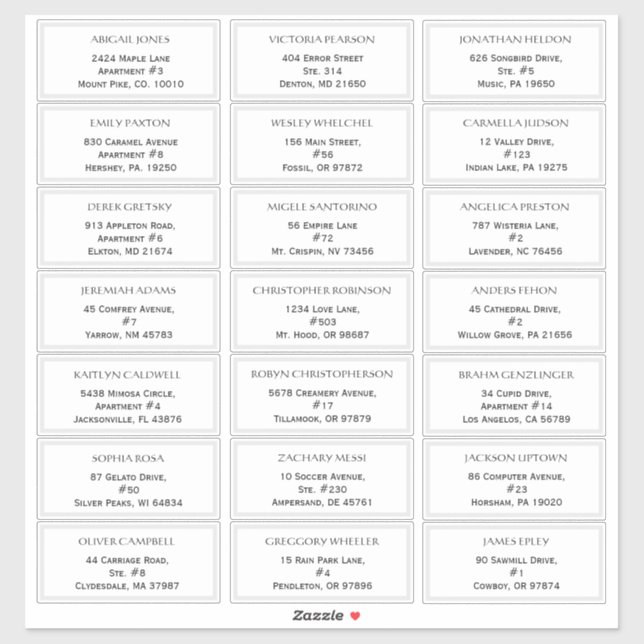 Rustic Ocean Wedding Guest Address Labels (Sheet)