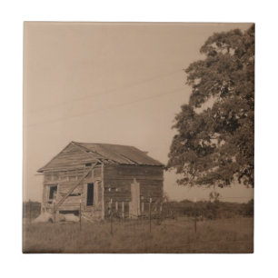 Rustic old barn tile