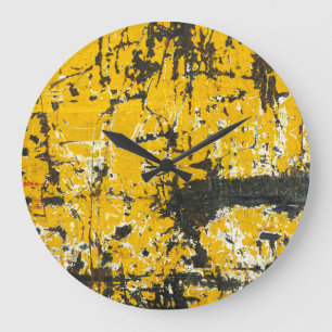 Rustic Old Steel, Textured Background. Large Clock
