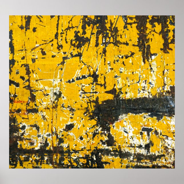 Rustic Old Steel, Textured Background. Poster (Front)