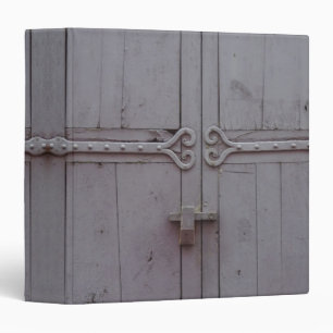 Rustic Old Weathered Wood Door Binder