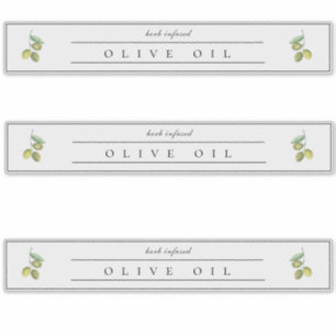 Rustic Olive Oil Label
