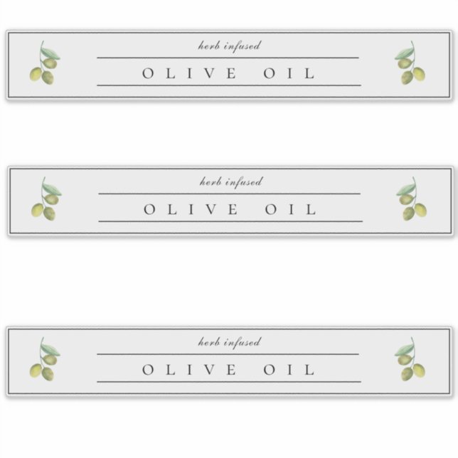 Rustic Olive Oil Label  (Front)