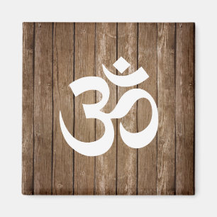 Rustic Om Symbol Magnet