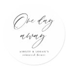 Rustic One Day Away Rehearsal Dinner Favour