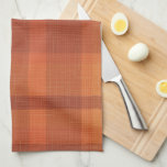 Rustic Orange Autumn Fall Plaid Tartan Kitchen Towel<br><div class="desc">Rustic Orange Autumn Fall Plaid Tartan</div>