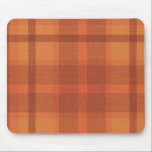 Rustic Orange Autumn Fall Plaid Tartan Wrapping P Mouse Pad<br><div class="desc">Rustic Orange Autumn Fall Plaid Tartan</div>