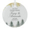 Rustic Our First Christmas Together Ornament